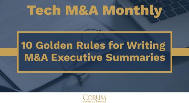 10 Golden Rules to Writing an M&A Executive Summary