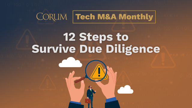 Tech M&A Monthly Webcast: 12 Steps to Survive Due Diligence